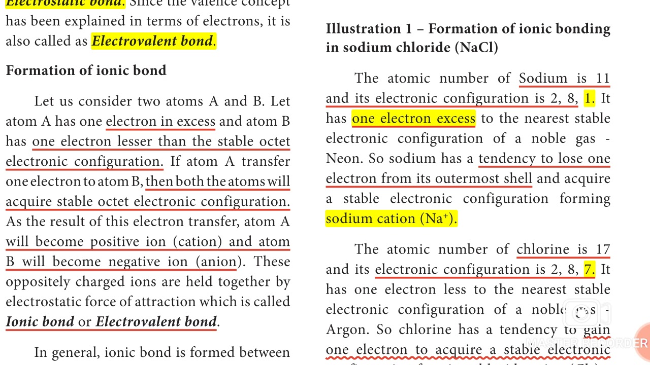 9th Science Samacheer/Ionic bond in NaCl and MagnesiumChloride / Explanation in Tamil/CVG