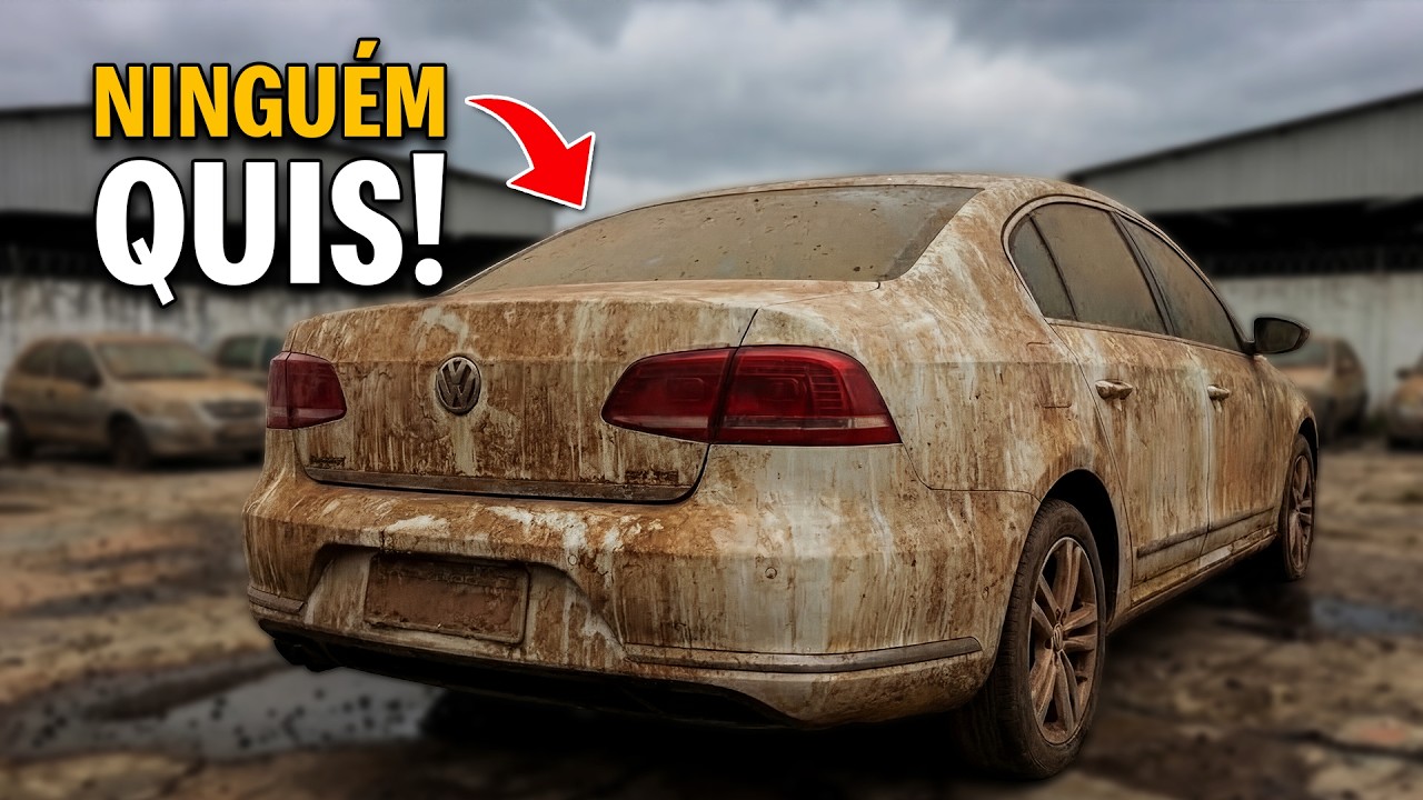 COMPREI esse PASSAT TSI de SINISTRO que NINGUÉM QUIS por R$55 MIL no LEILÃO! VALEU A PENA?