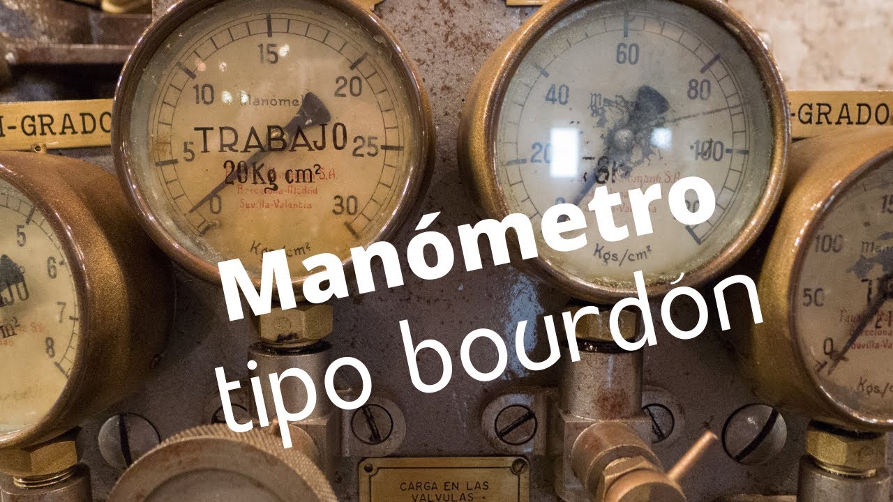 Manómetro tipo bourdón