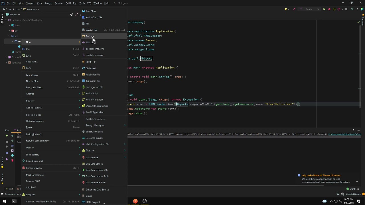Create a JavaFX app from scratch (JavaFX11+)