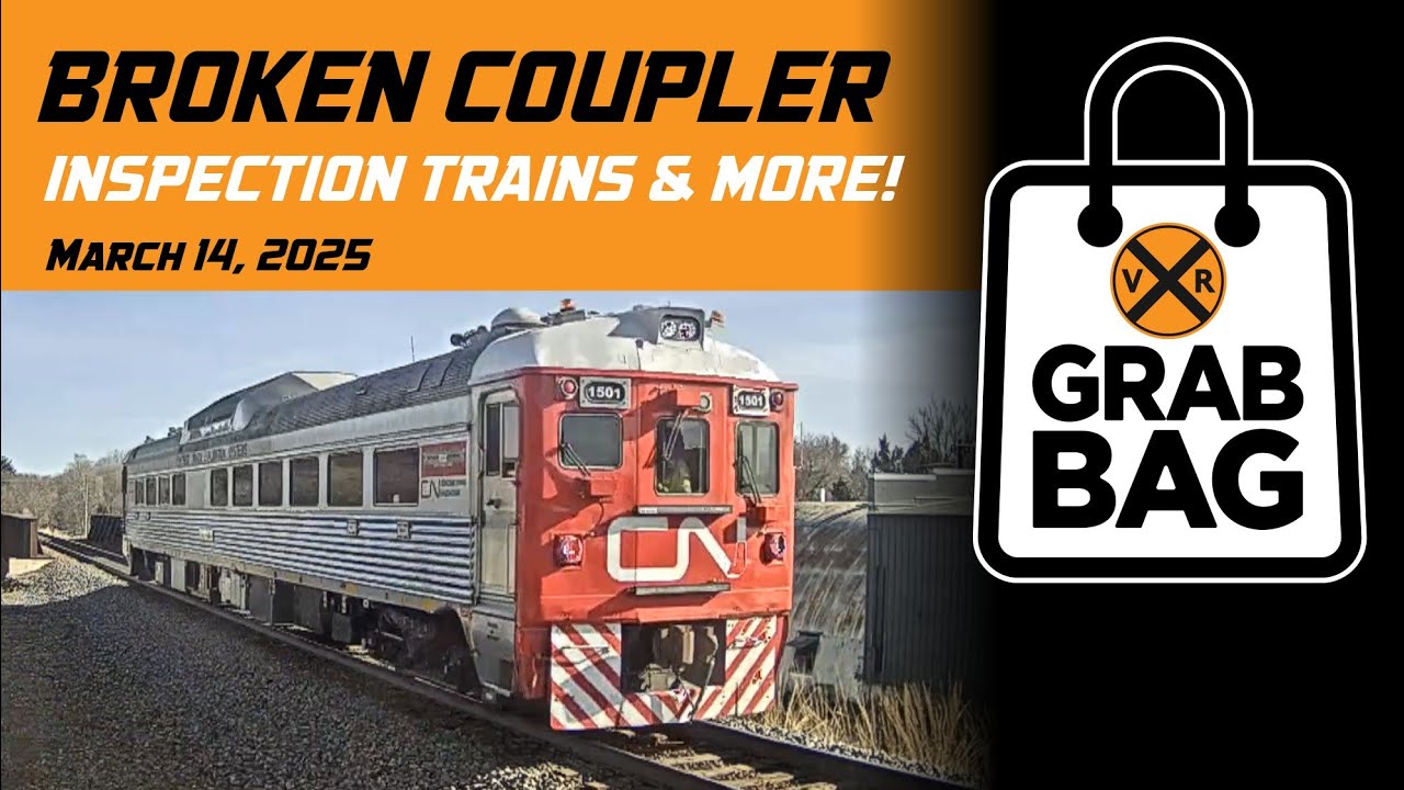 Grab Bag: Broken Coupler, Inspection Trains and More! | Weekly Top Trains (March 2025)