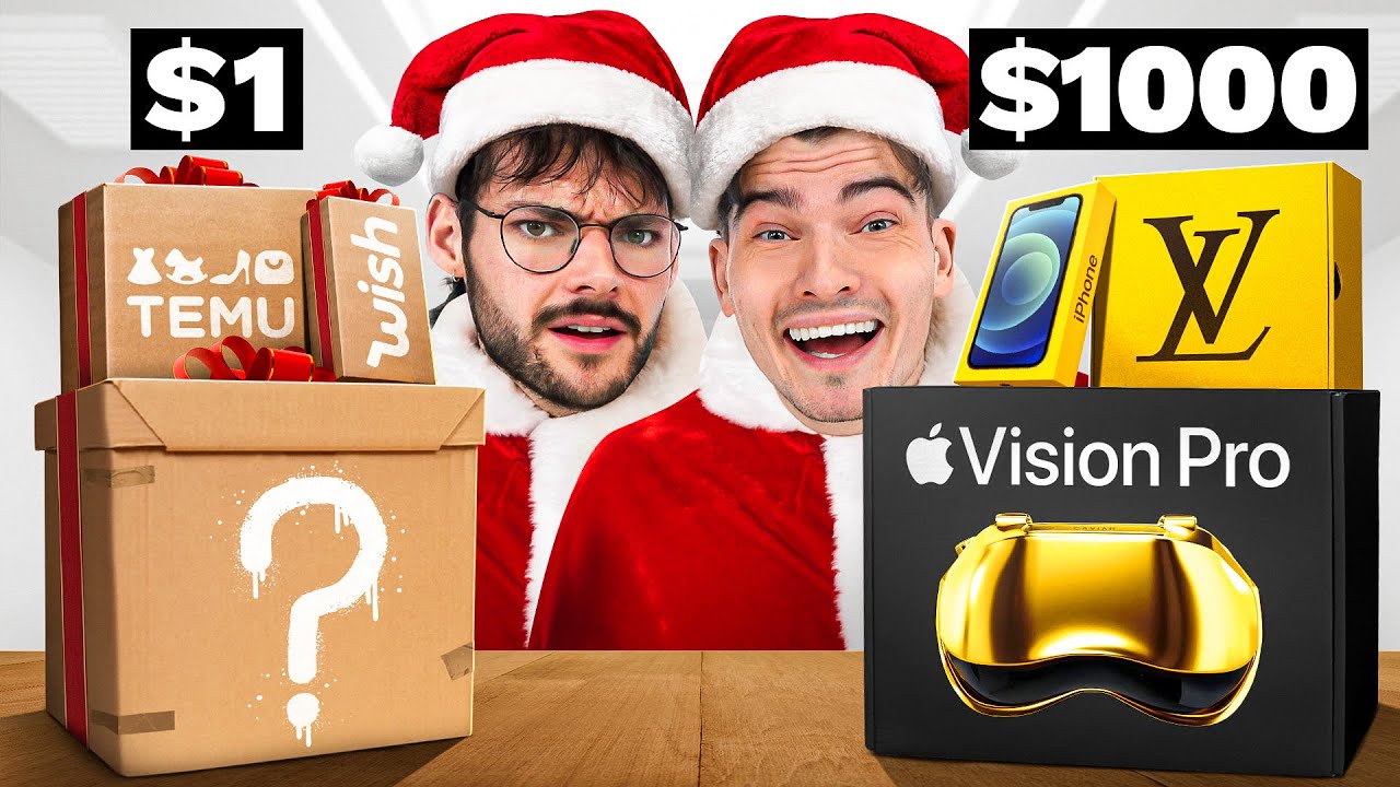 $1 vs $1000 Christmas Mystery Boxes!