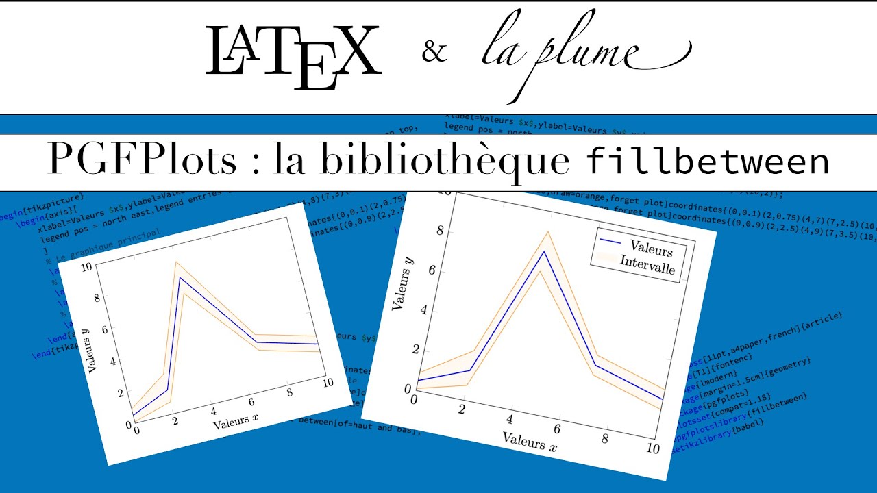 #110 PGFPlots : composer un intervalle d'erreur sur un graphique