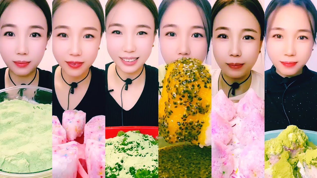 SATISFYING QIAN'S ICE🧊🧊 || QIAN'S MOSTLY NEW ICE MUKBANG COMPILATION PART----01 || Ice Lover