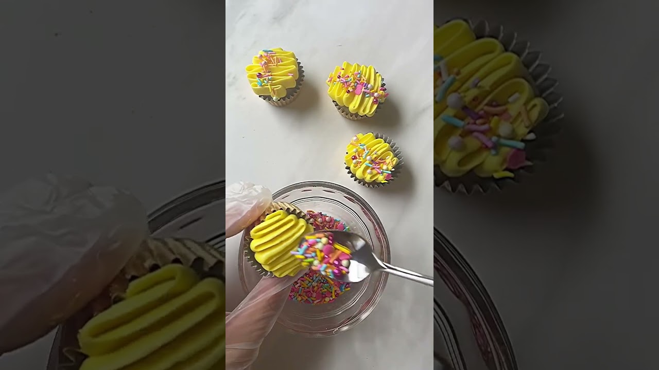 Fun spring mini cupcakes