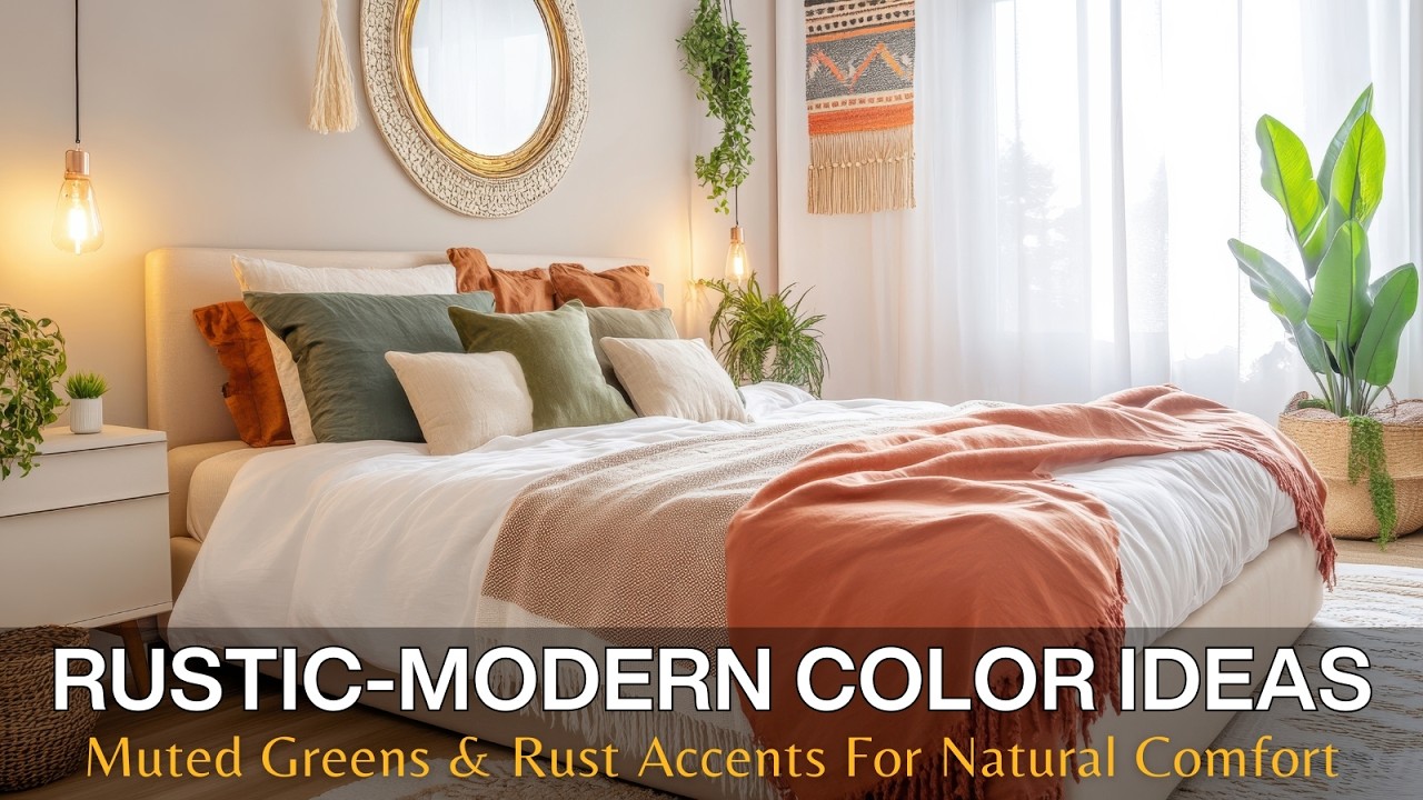 Muted Greens & Rust Accents: Trending Rustic-Modern Color Ideas for Every Room