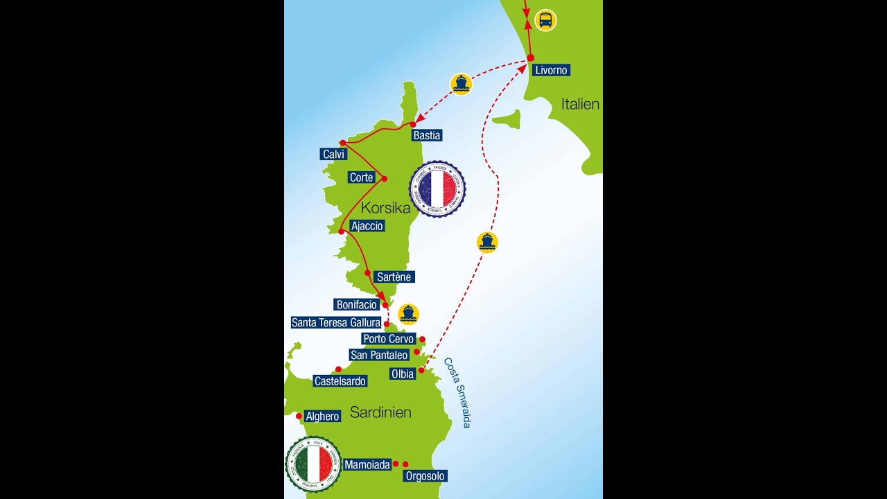 2022 Korsika & Sardinien mit trendtours