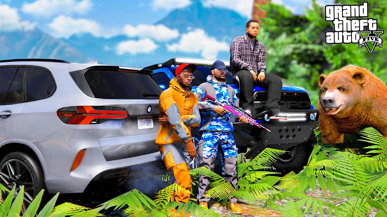 РЕАЛЬНАЯ ЖИЗНЬ В GTA 5 - ПОЕЗДКА НА ОХОТУ НА FORD F150 RAPTOR! МЕДВЕДЬ НАПАЛ НА МЕНЯ В ЛЕСУ! 🌊ВОТЕР