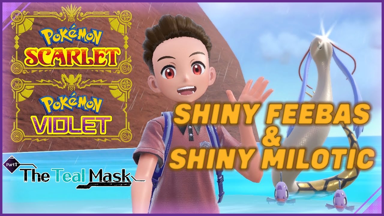 How to get SHINY Feebas and Milotic in Pokemon Scarlet & Violet: The Teal Mask DLC!