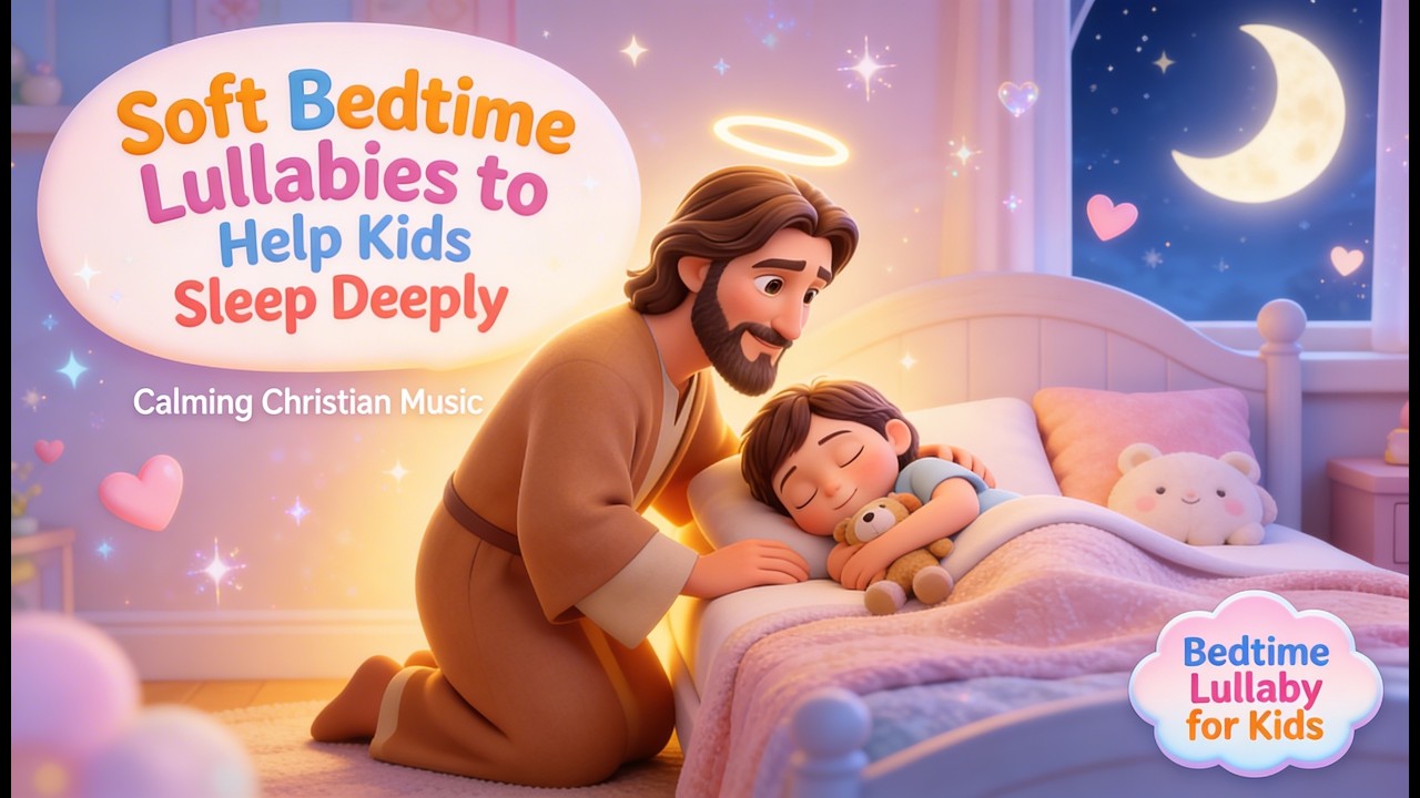 Jesus Loves Me Through the Night | Bedtime Song for Kids | Kids Songs #lullaby #christianlullabies