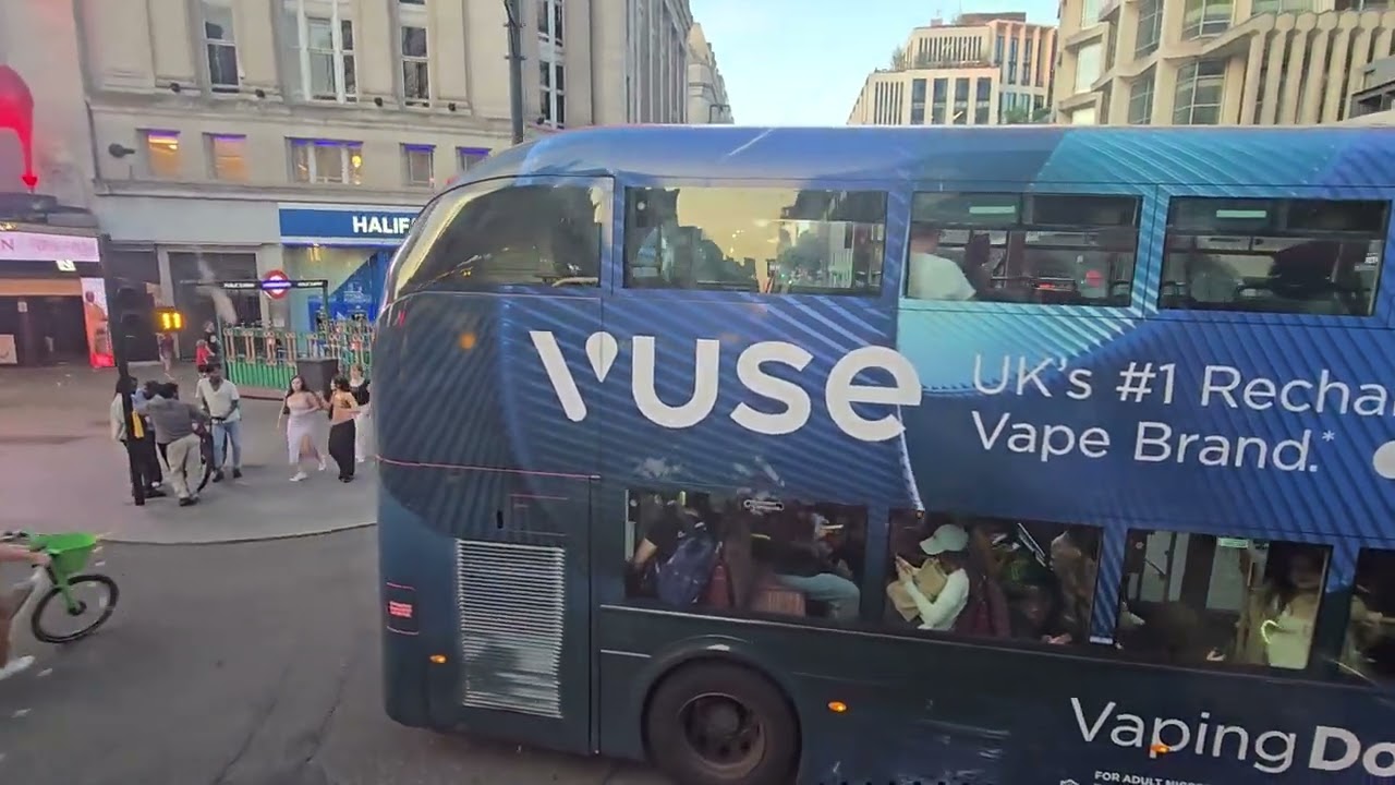 Bus ride route 24  in London under  31c° #2025