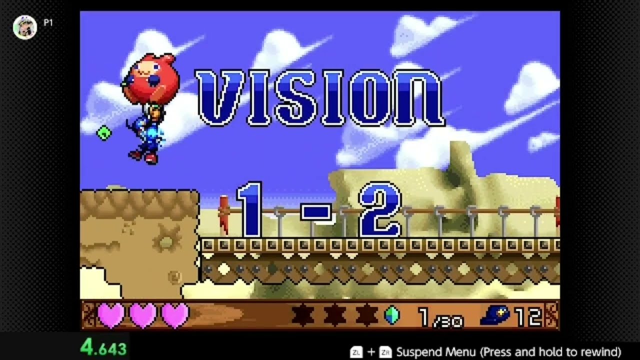 Klonoa: Empire of Dreams Vision 1-2 100% in 55.067