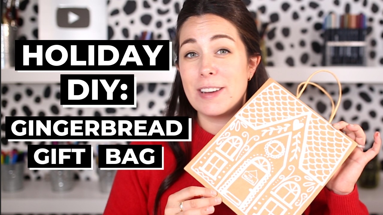 DIY Gingerbread House Gift Bag