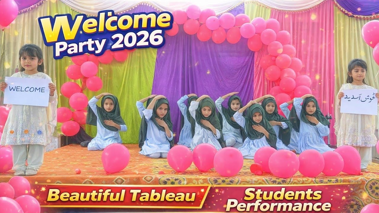 Beautiful Welcome Party Tableau Performance | School Welcome Function 2026 | Students Performance