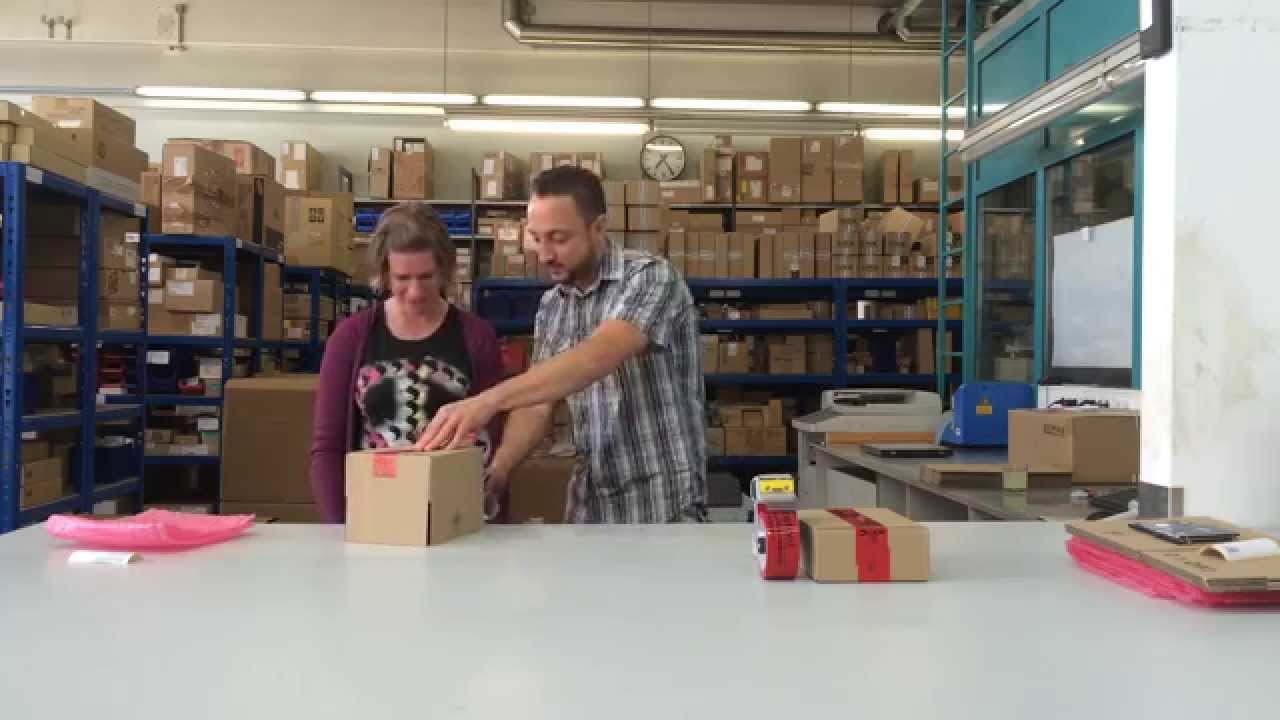 Unterweisung Güter verpacken 4 Stufen Methode