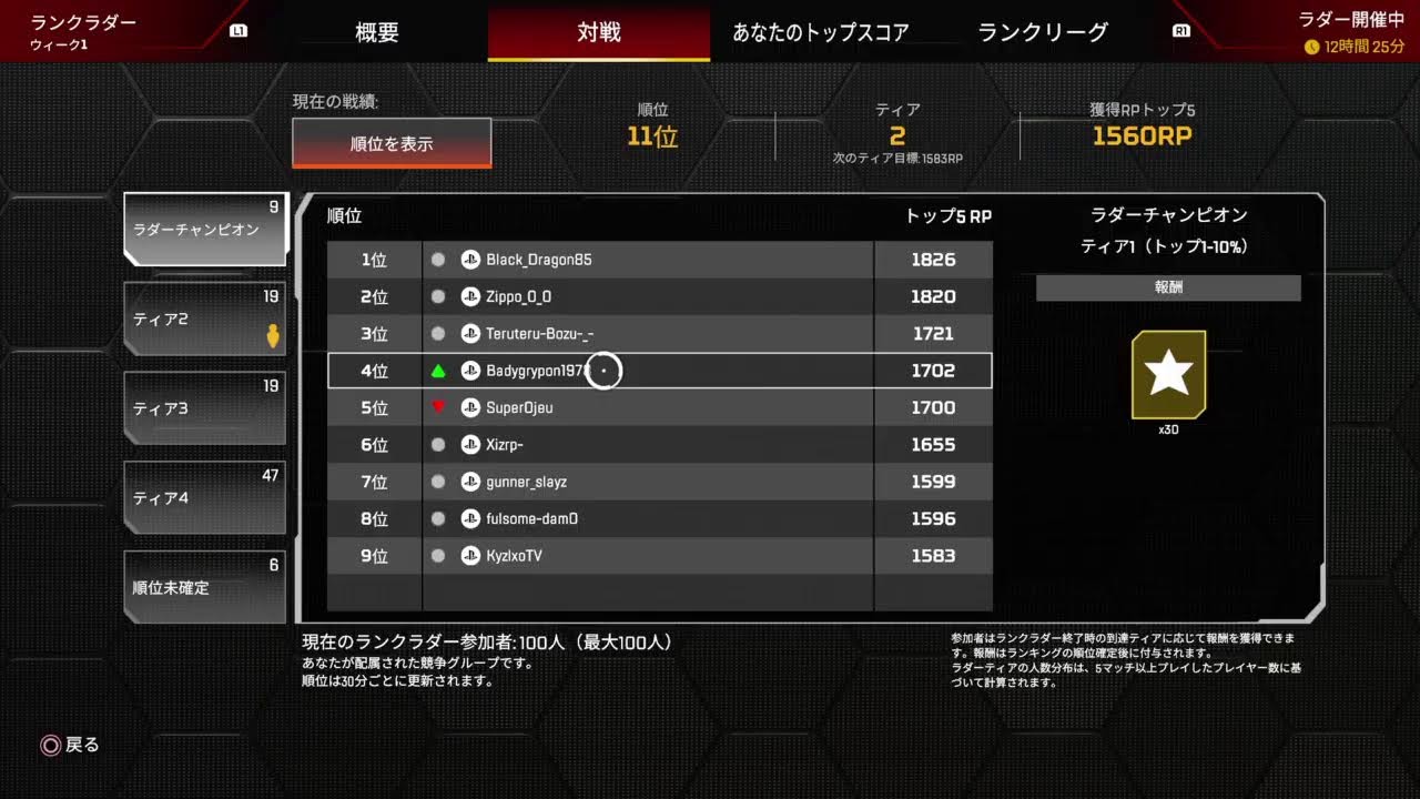apexランク