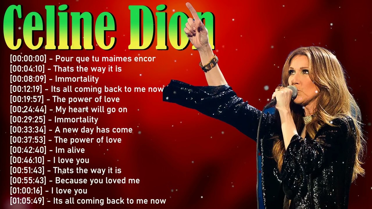 🎤 Celine Dion &ndash; Powerful love songs conveying vulnerability, courage, and emotional depth 💫