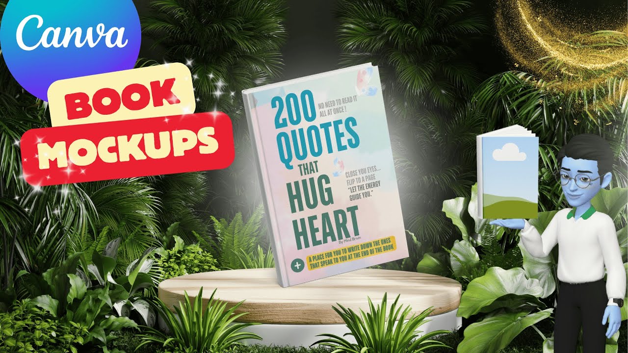 How to Create Book Mockup in Canva | Canva Tutorial for Beginners 📚