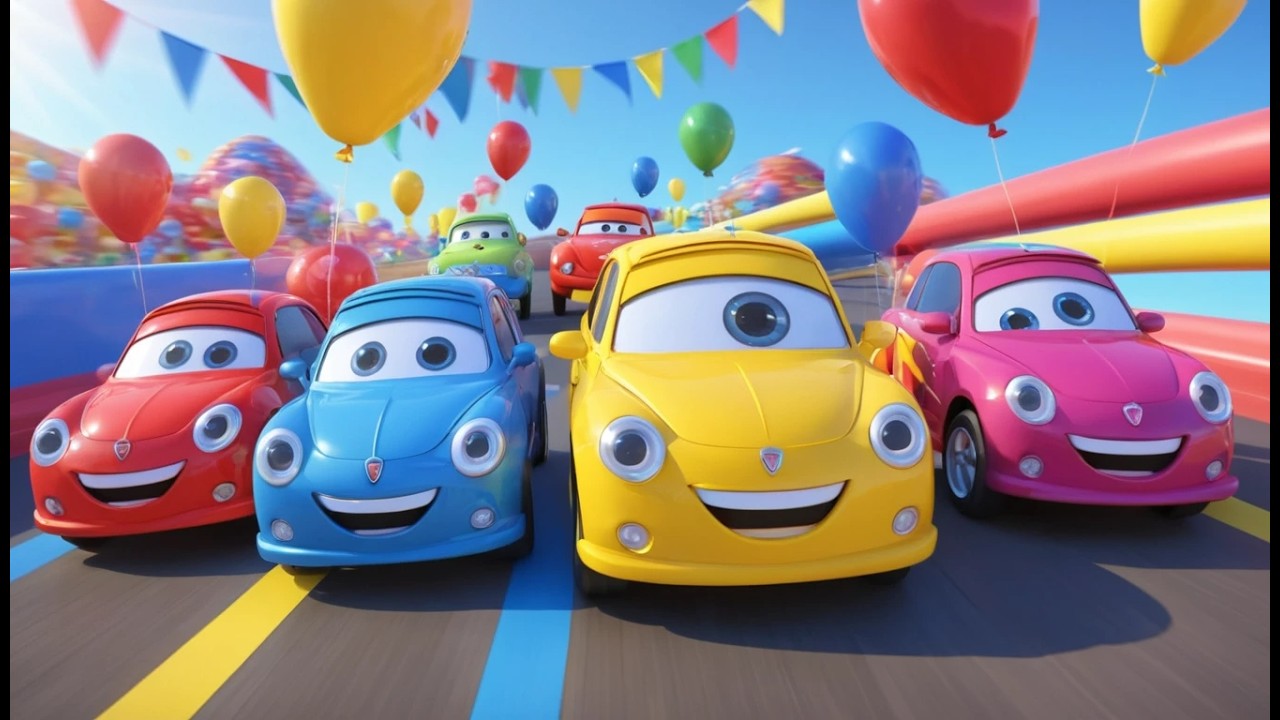 Three Little Toy Cars Beep Beep Beep | Fun Transportation Song & Nursery Rhymes