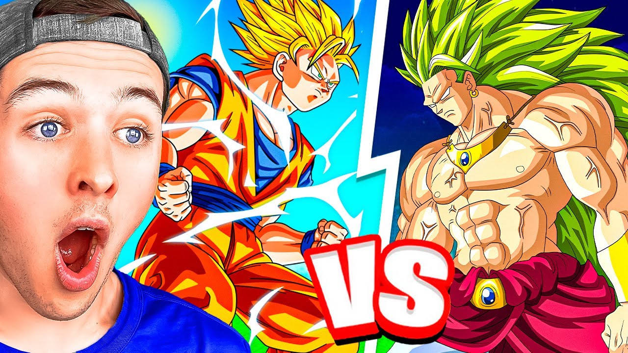 Reacting to GOKU and VEGETA vs BROLY! (DRAGON BALL Z)