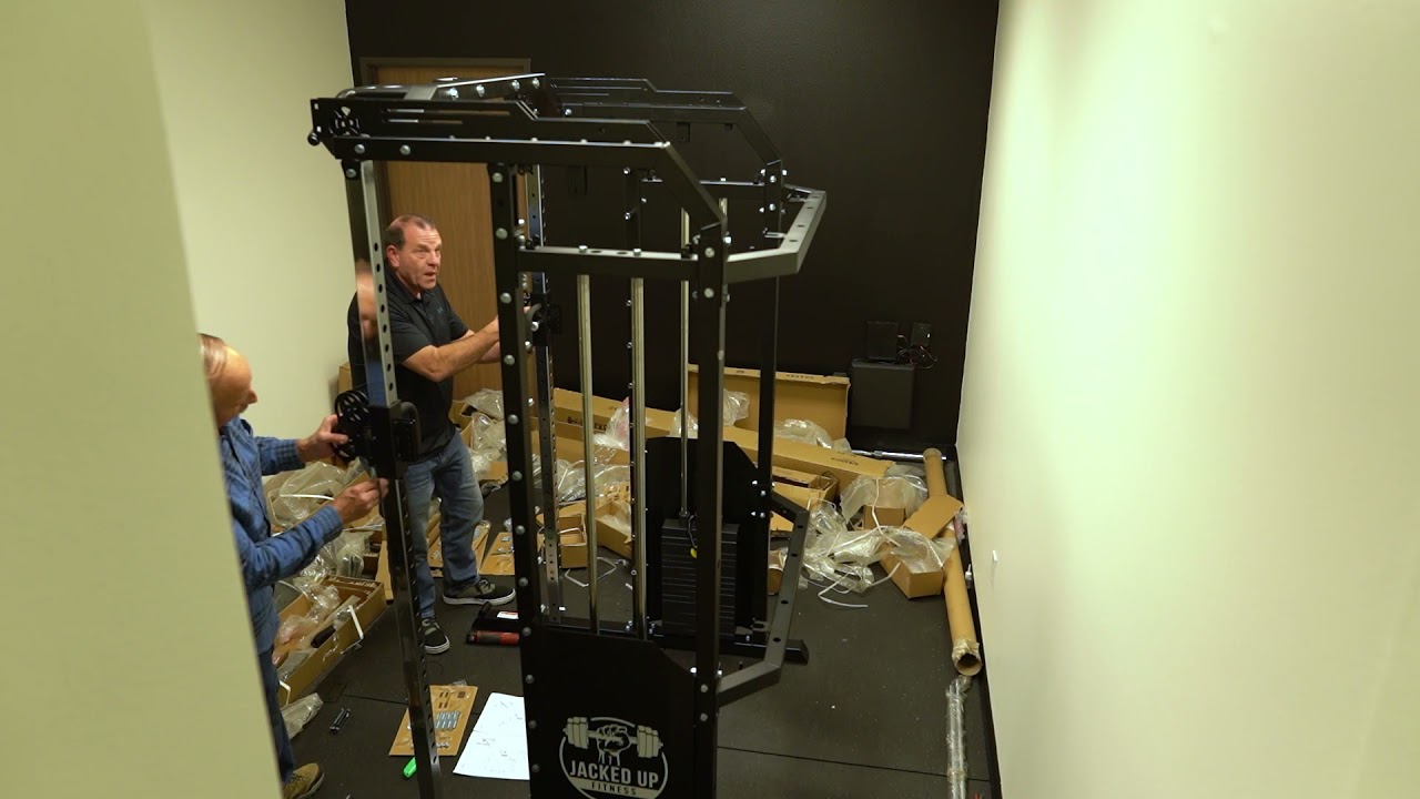Jacked Up Power Rack Assembly Time-Lapse