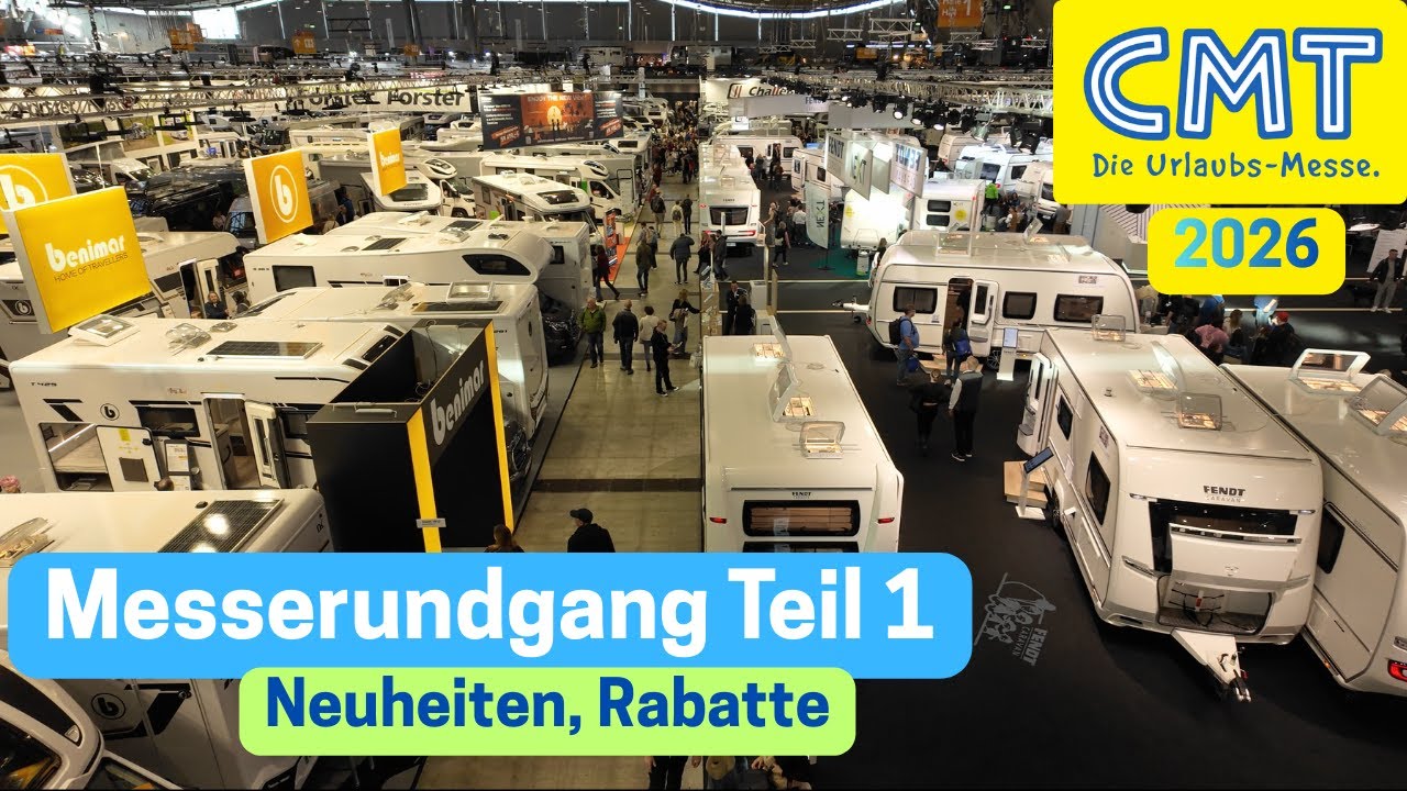 CMT Stuttgart 2026: Meine Highlights, Neuheiten im Bereich Wohnwagen und Vorzelte im Messerundgang.