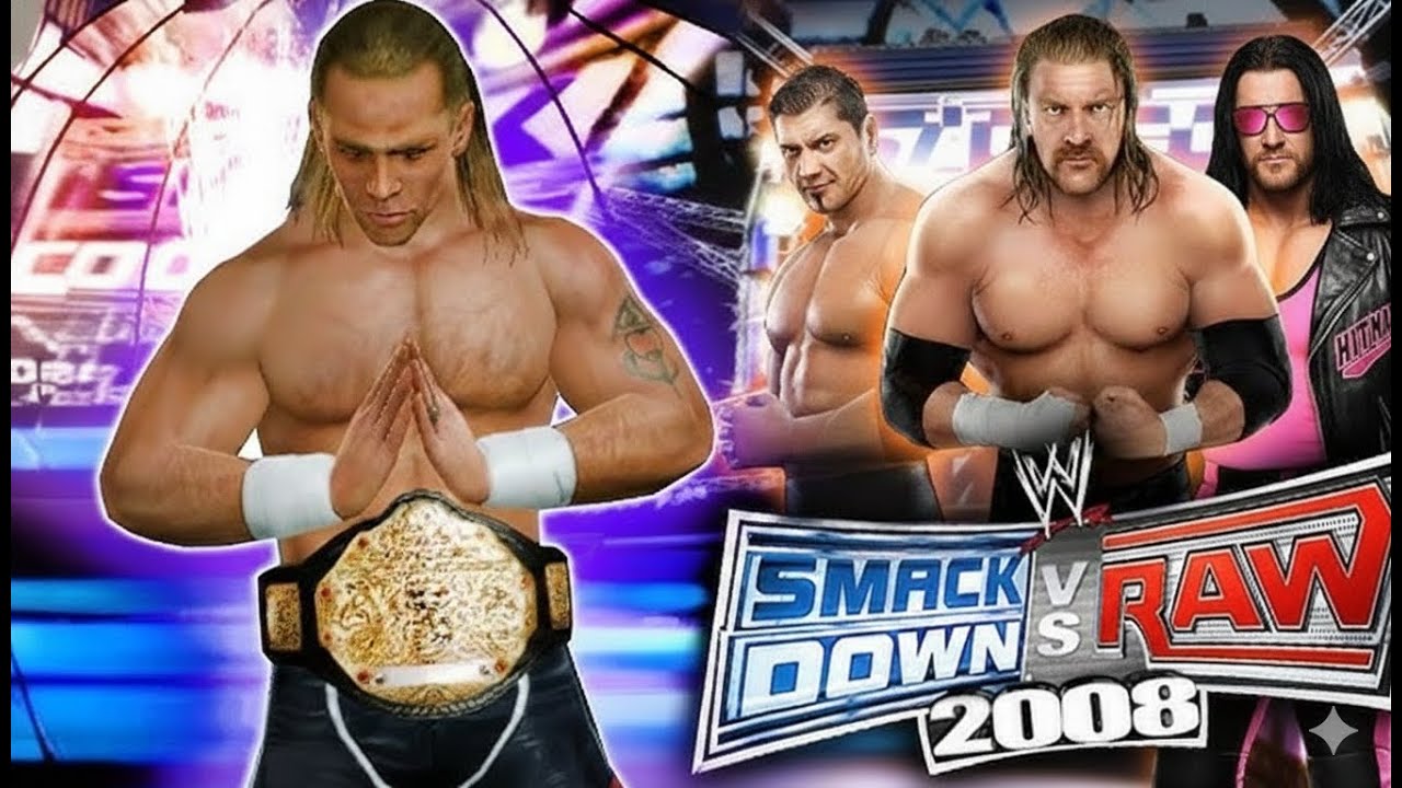 WWE SmackDown vs Raw 2008 | Shawn Michaels 24/7 Mode | PS2 Retro Wrestling Live