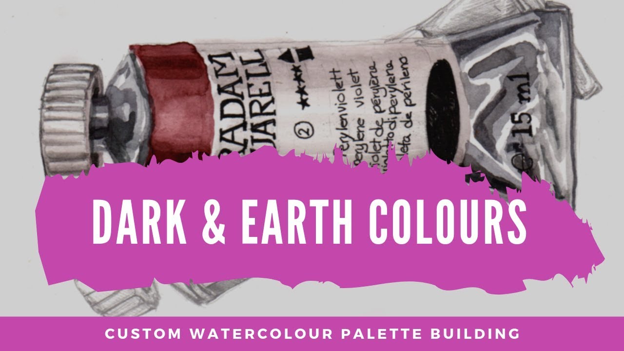 Watercolour Palette Building V:  Darks and Earth Colours