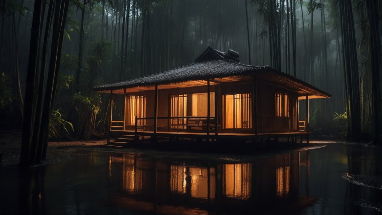 Ultimate Relaxation 😴 Heavy Rainstorm on Roof & Mighty Thunder | Real Rain Thunder Sounds at Night
