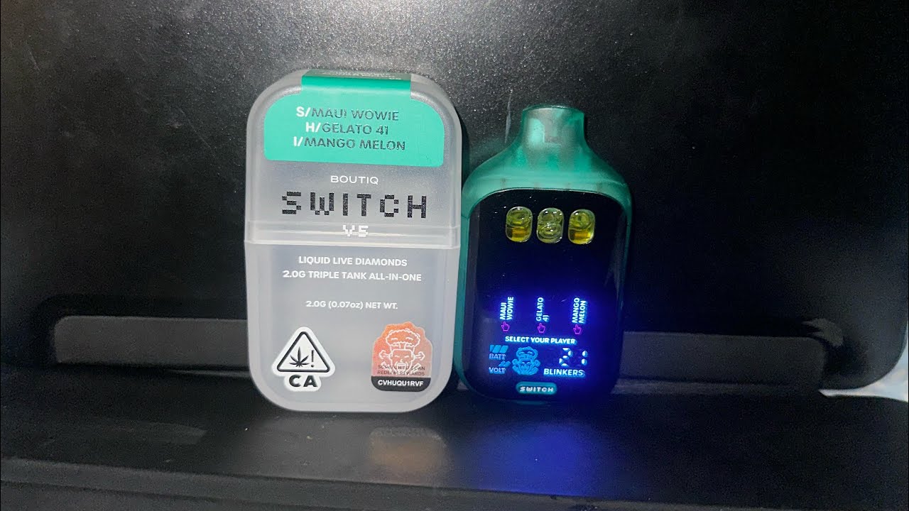 NEW BOUTIQ SWITCH V5 MAUI WOWIE🌴,GELATO41🍧,MANGO MELON!🍉