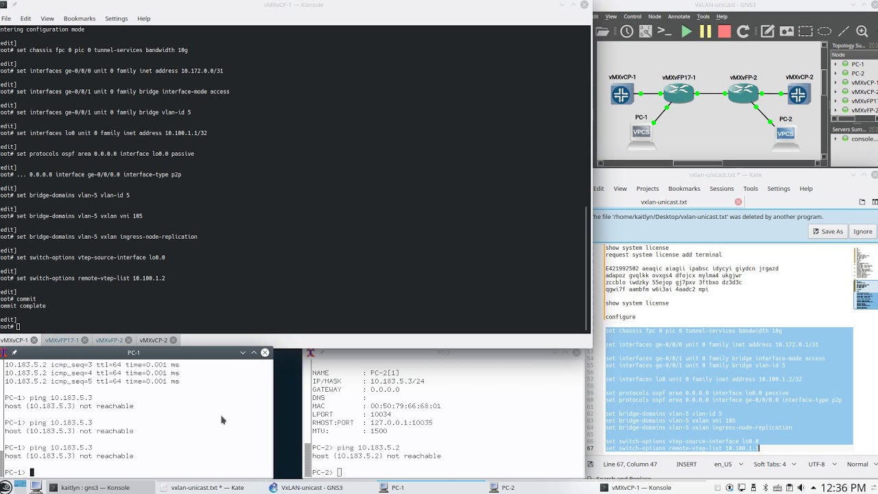 Configuring VxLAN for Layer 2 overlay