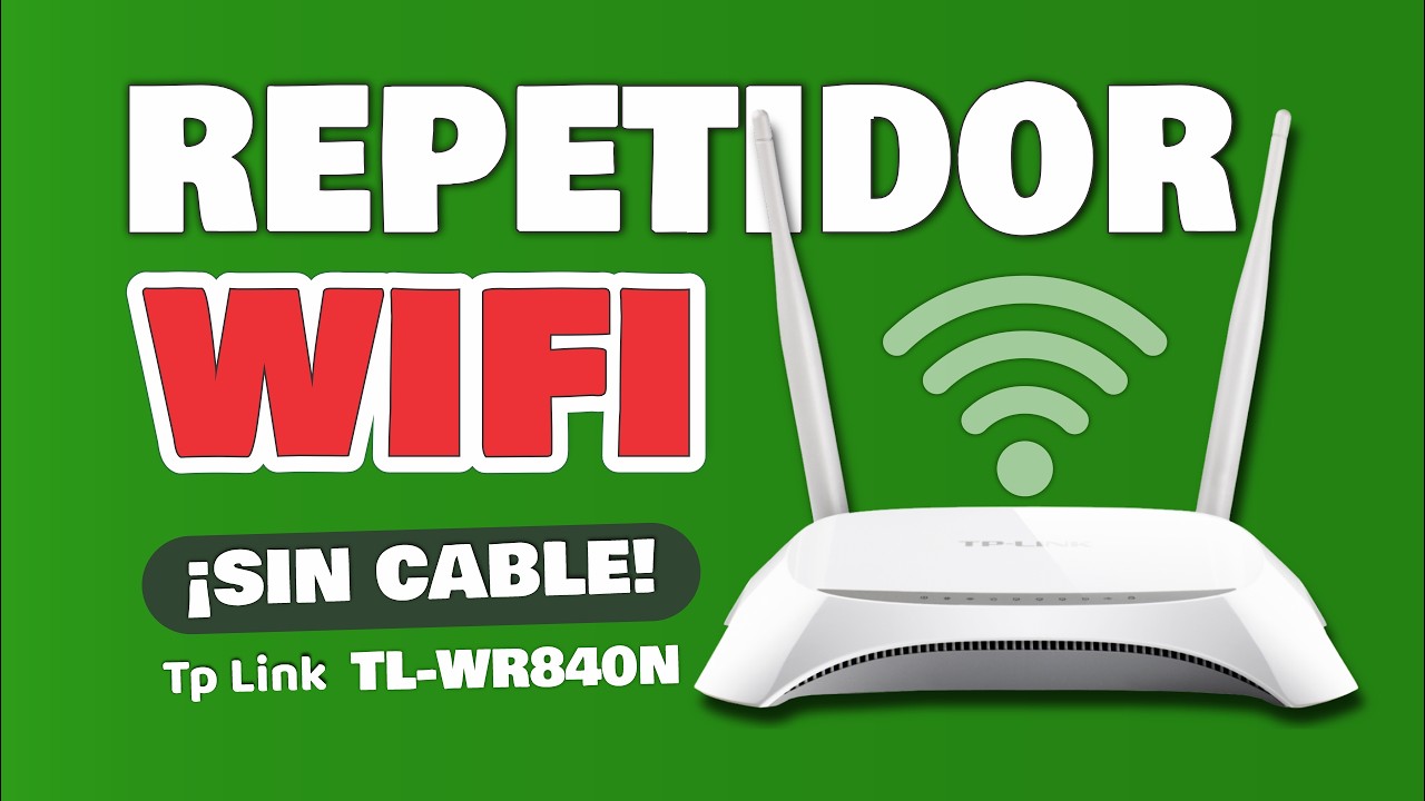 👉🏼🛜 Extender WiFi con Router TP-Link TL-WR840N | Sin Cable de Red 🌐
