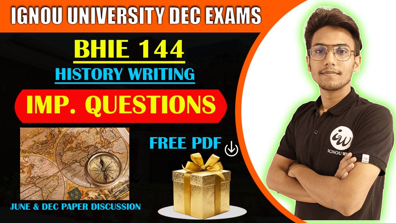 BHIE 144 | HISTORY TRADITIONS- HIN  | IMPORTANT QUESTIONS | IGNOU WALAY