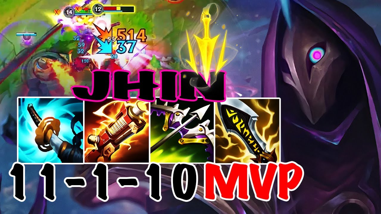 WILD RIFT JHIN ADC GAMEPLAY | 11 -1 -10 MVP | JHIN BUILD RUNES