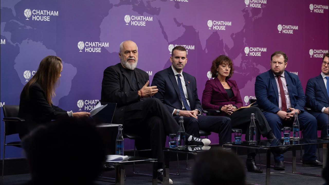 📍London – At the Chatham House panel on “The Western Balkans and the European Union” 🤝🇪🇺