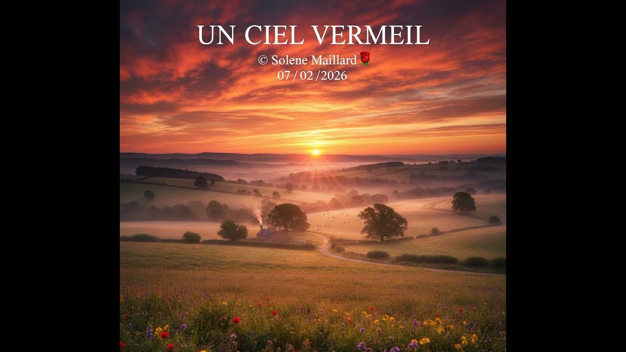 UN CIEL VERMEIL... Texte de Solene Maillard sous copyright tous droits réservés 