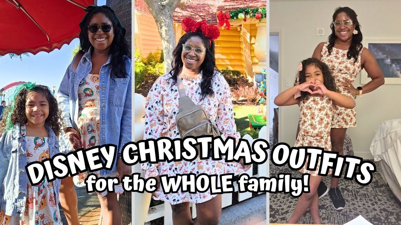 Disney Christmas Outfits for the Whole Family!! | Disney Pack with Me | Disneyland Christmas Trip!