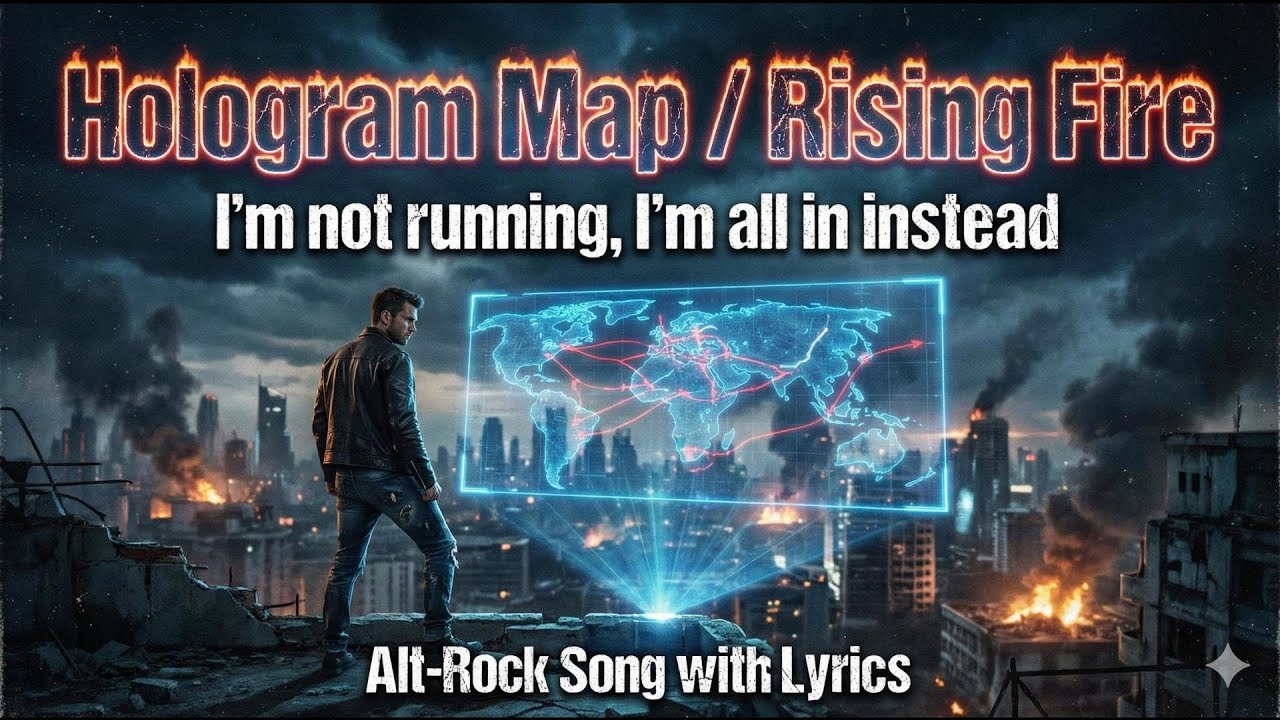 Alt-Rock Song | Fuel Your Drive with Rising Fire | Hologram Map / Rising Fire