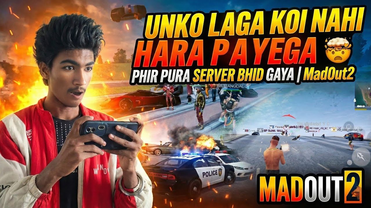 Unko Laga Koi Nahi Hara Payega 🤯 | Phir Pura Server Bhid Gaya | MadOut2(#MadOut2#ServerWar#Hindi