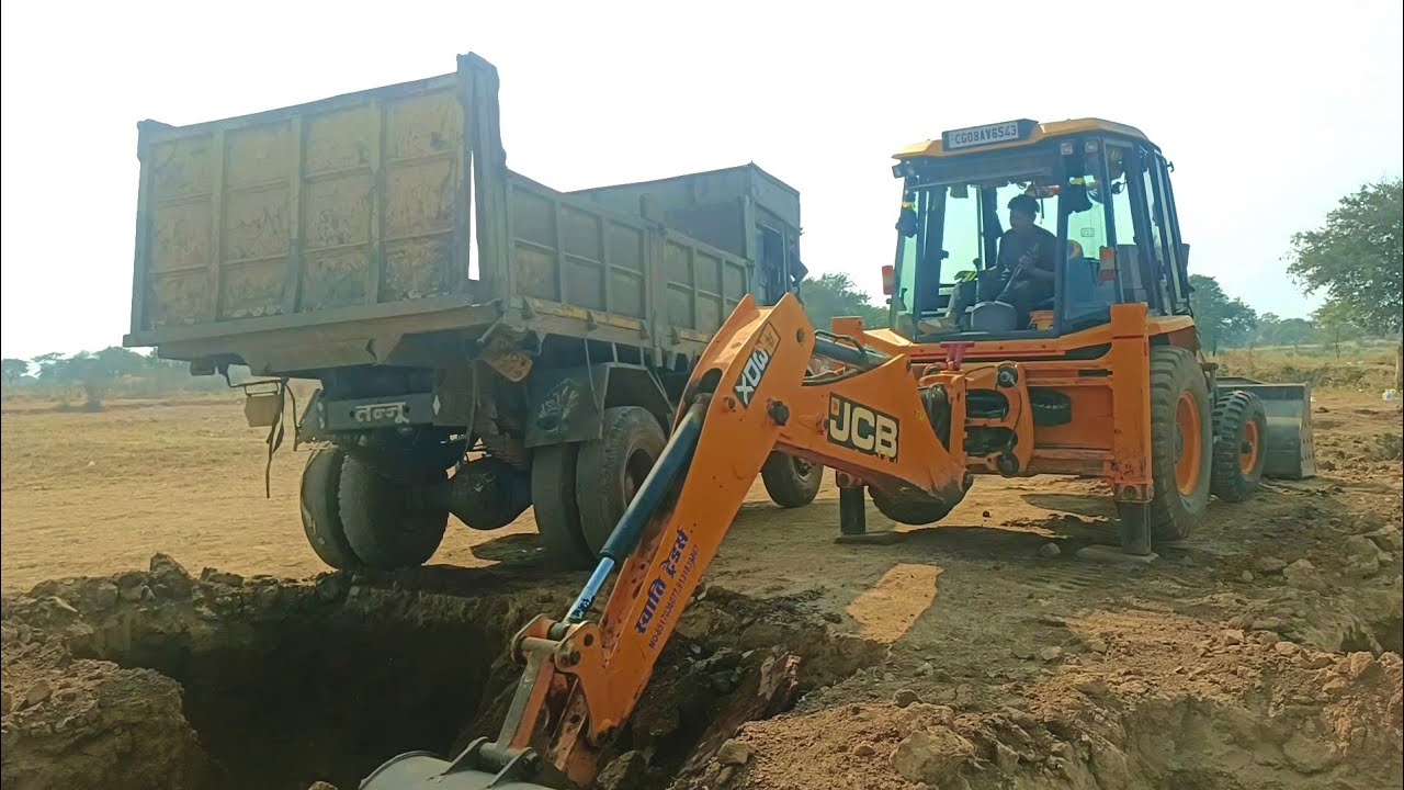 JCB 3DX latest video l Dumper loading l #jcb #dozer #jcbbaba 