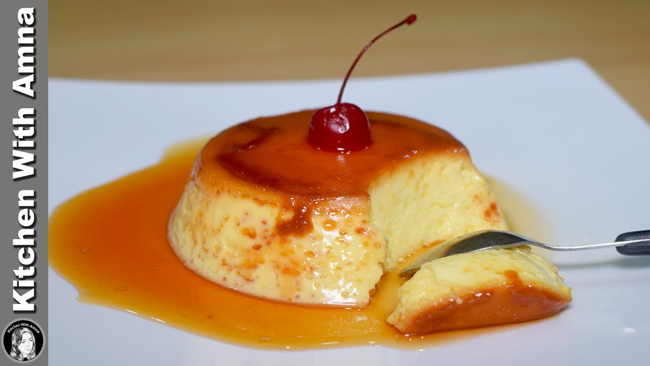 Caramel Egg Pudding Recipe Without Oven - Easy Dessert Recipe - Kitchen With Amna