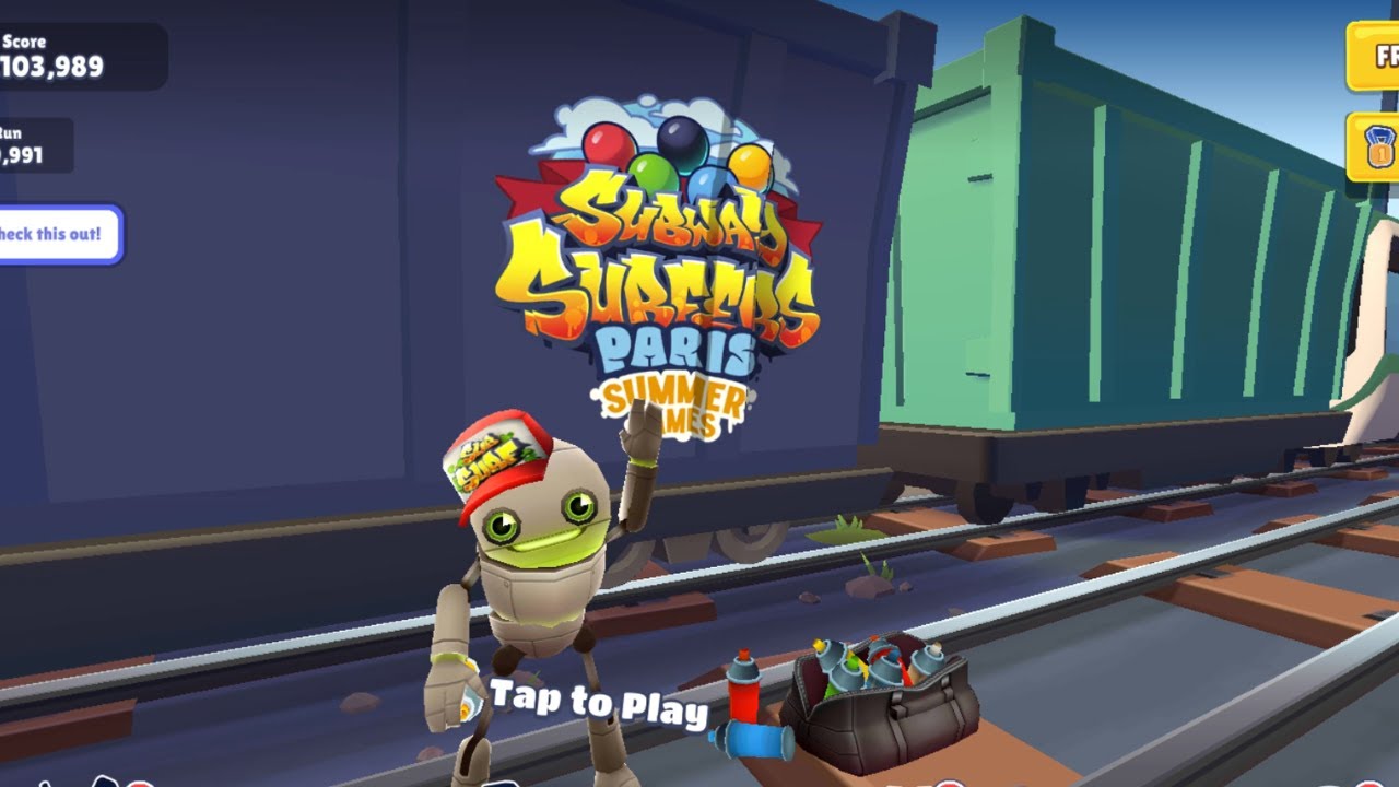 SUBWAY SURFERS GAMEPLAY PC HD 2024 -  PARIS SUMMER GAMES 2024 - TAGBOT OUTFIT | Subway Surfers |