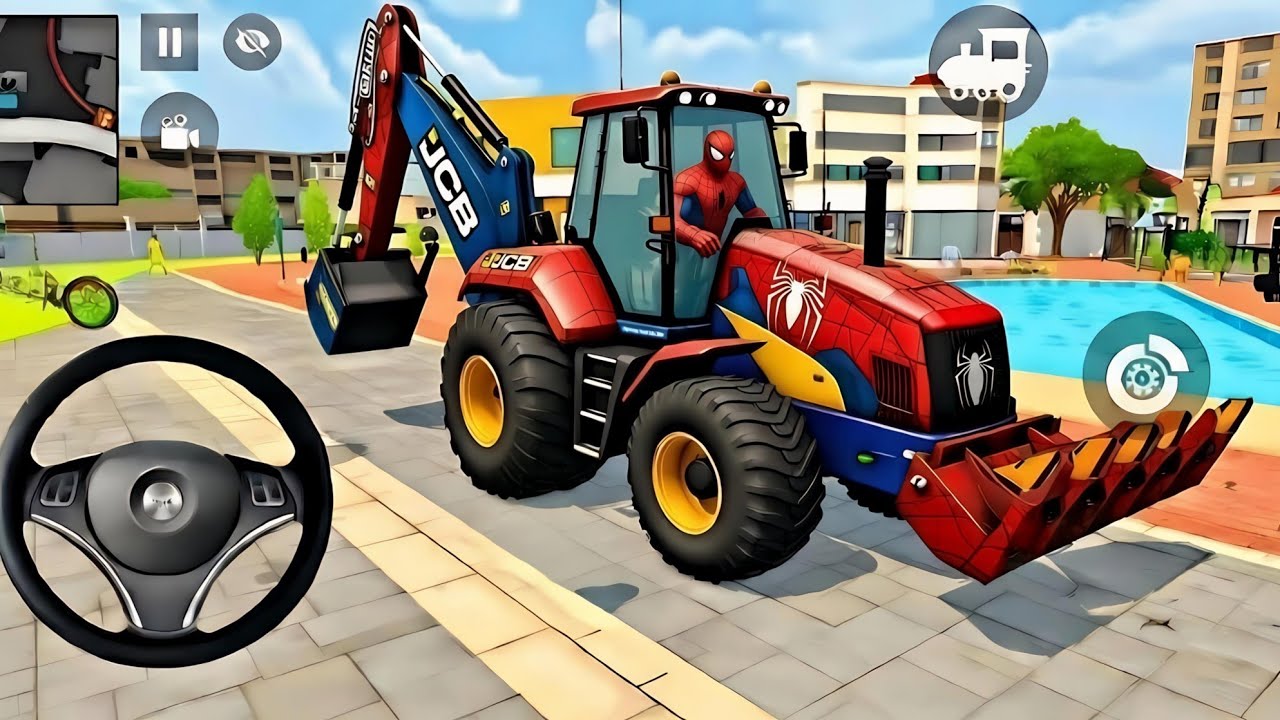 🤑Indian Theft Auto Simulator🤩Indian Showroom Purchase😯Modify Luxiry Red Yellow Spider Jcb & Car🥳Game