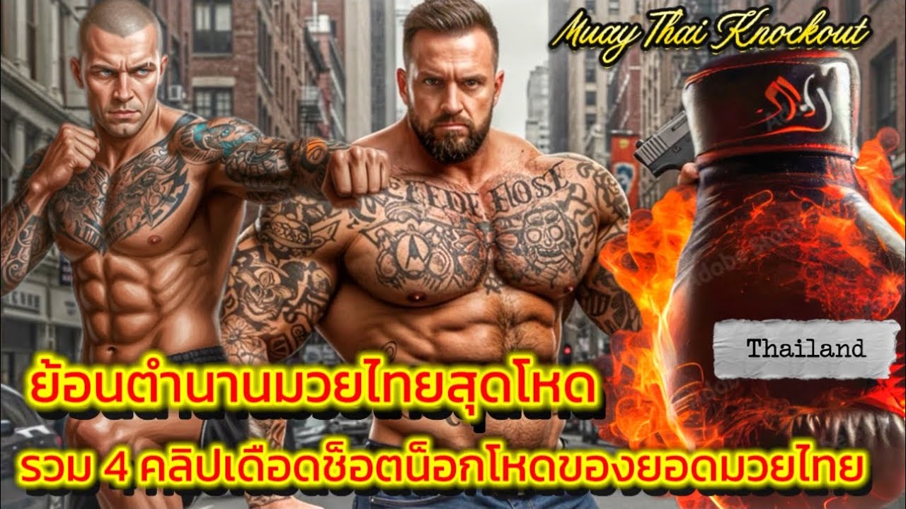 รวมคลิปมวยไทย KO เดือดสุดในตำนาน ต่างชาติจำไม่ลืมคลิปน็อกโหดที่สุดอัดต่างชาติ Muay Thai Knockout