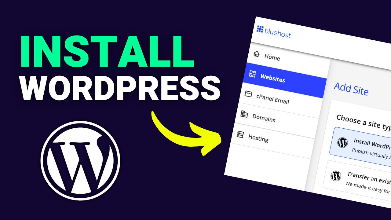 Как установить WordPress на хостинг Bluehost — пошаговое руководство