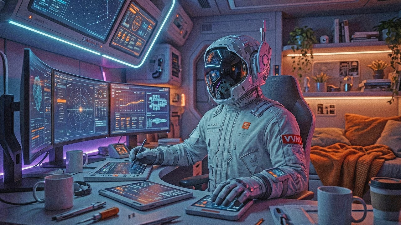 Late Night Lofi Radio 🌌 Chill Sci Fi Beats to Study To