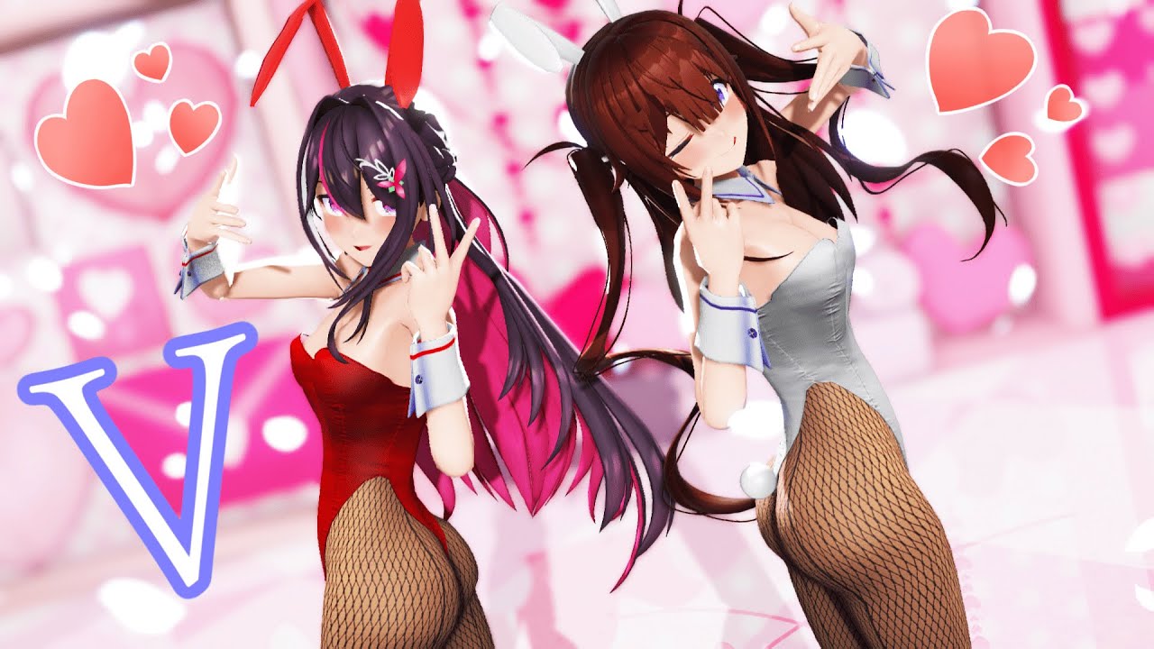 【ホロライブMMD】そらあずで『V』 4k ときのそら AZKi #himehina #ヴィー #ワチャメカダンス