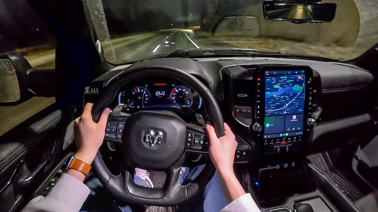 2025 Ram 1500 Rebel X - POV Night Drive (Binaural Audio)