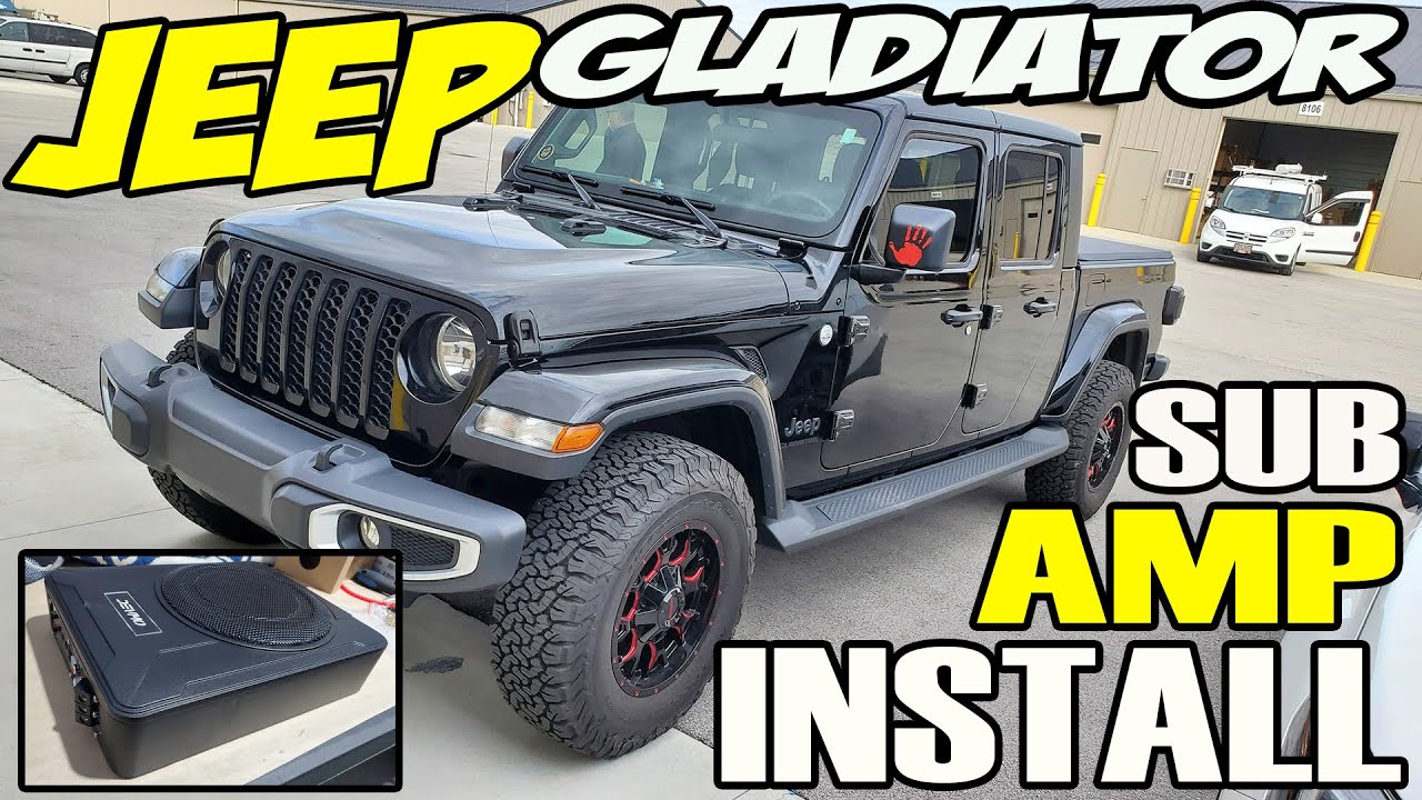 JEEP GLADIATOR JT HOW TO INSTALL AN AMP SUB COMBO