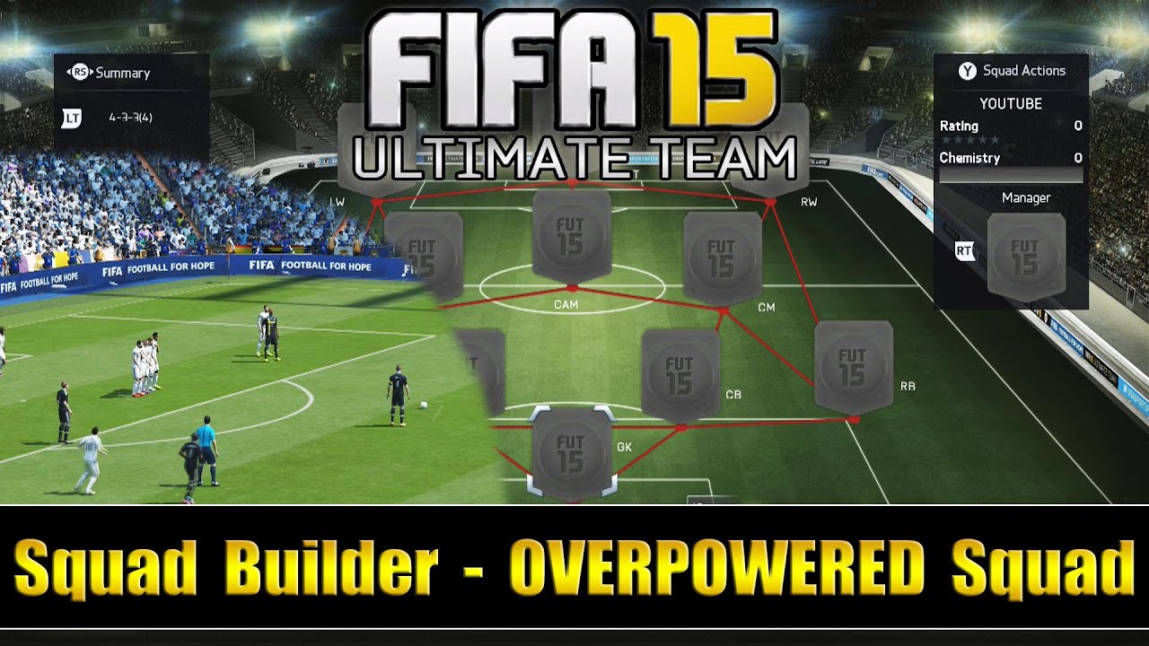 Fifa 15 | 'Overpowered Squad' - Squad Builder | + Gameplay | Ultimate Team | by PHDxG